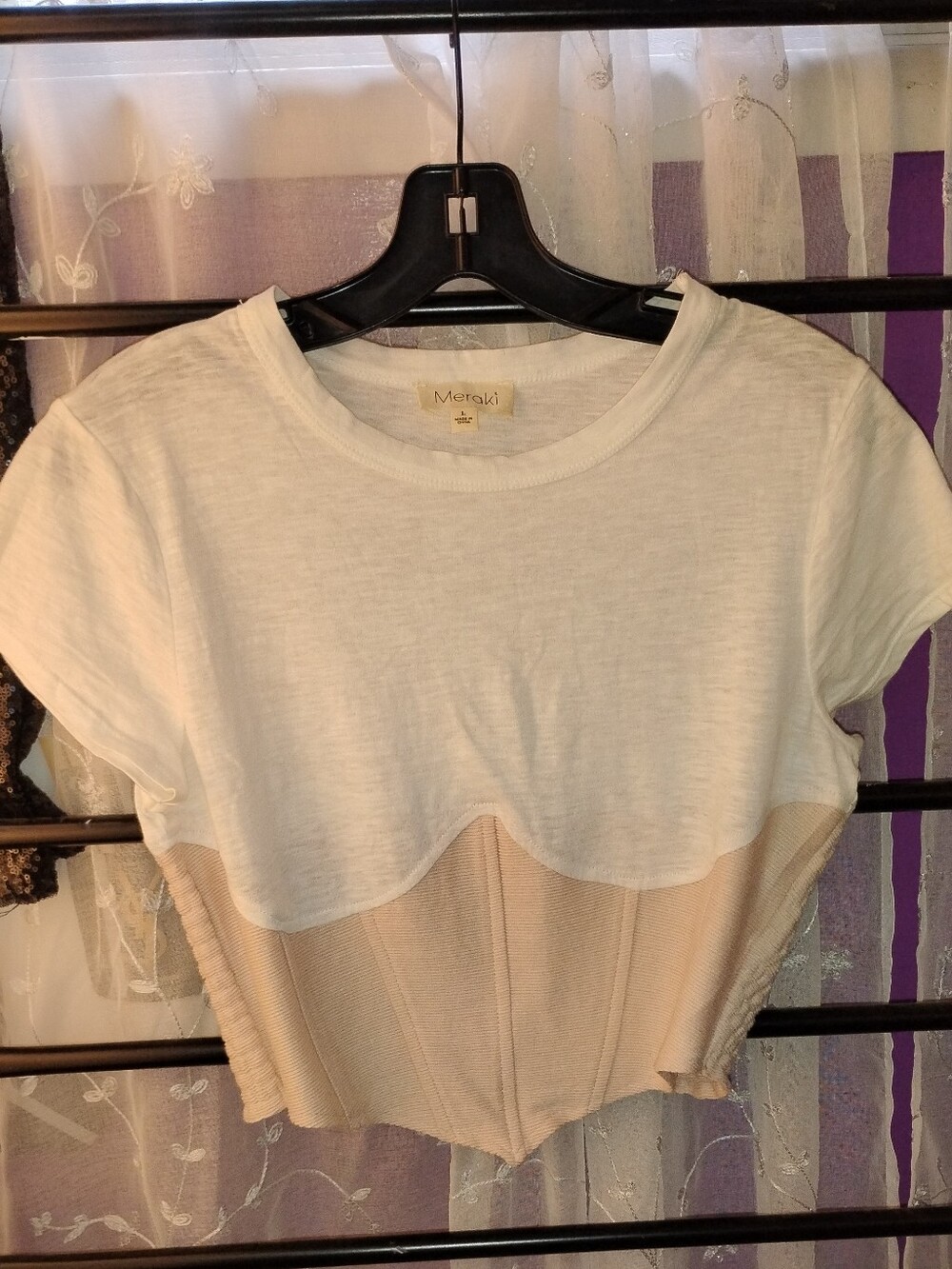 Meraki Corset Top. Size Large.